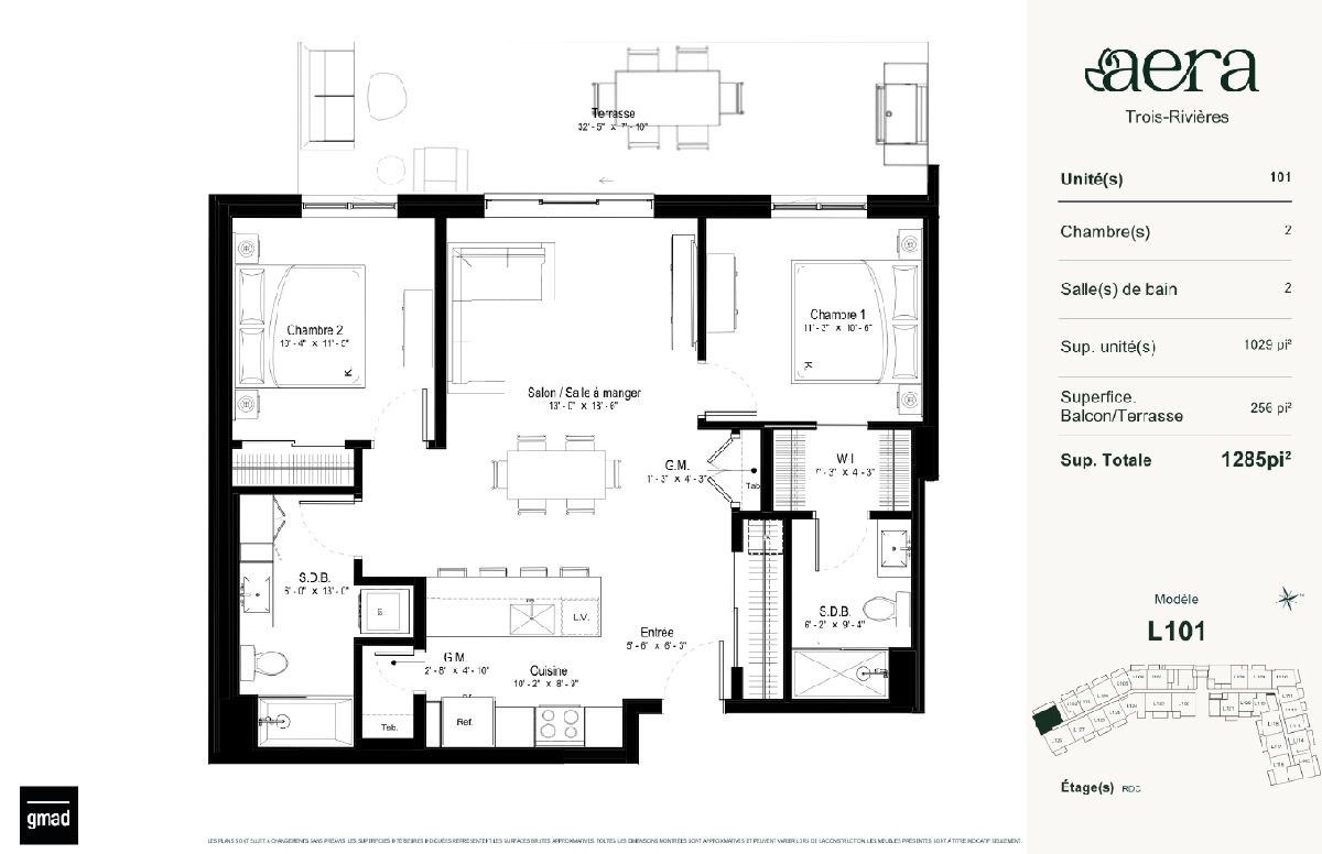 Aera Trois-Rivi�res | Hotel-Inspired 4 1/2 Rental Condos